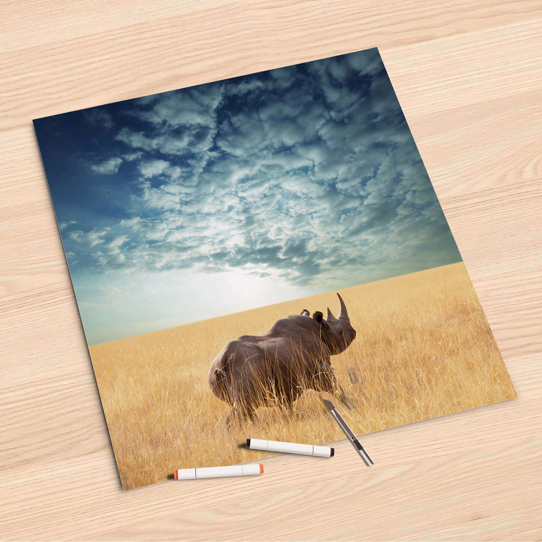 Folienbogen Rhino - 60x60 cm