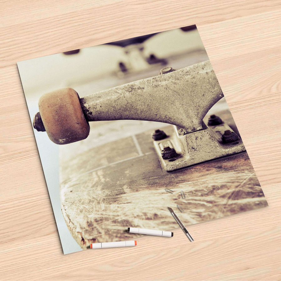 Folienbogen Skateboard - 60x60 cm