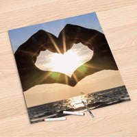 Folienbogen Sunny Heart - 60x60 cm