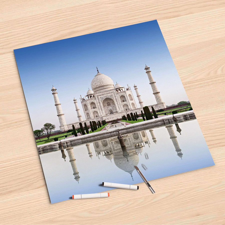 Folienbogen Taj Mahal - 60x60 cm