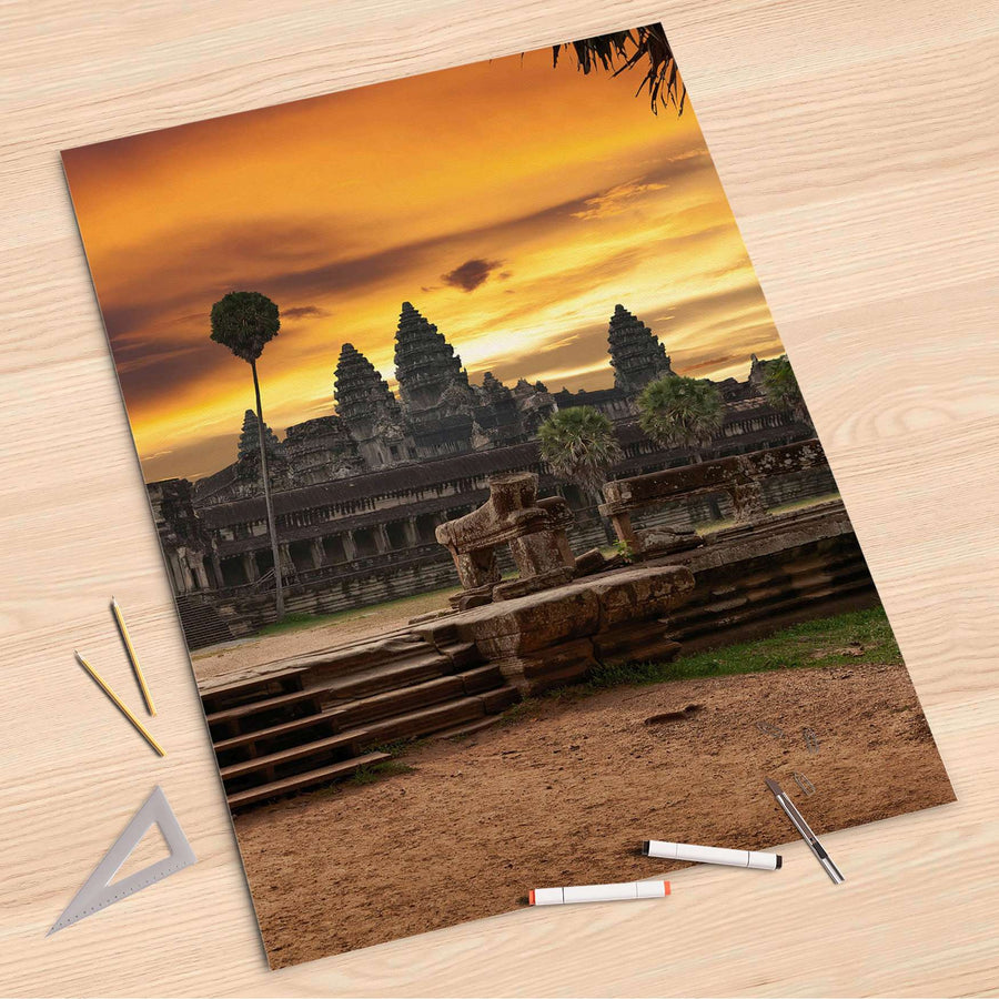 Folienbogen Angkor Wat - 80x120 cm