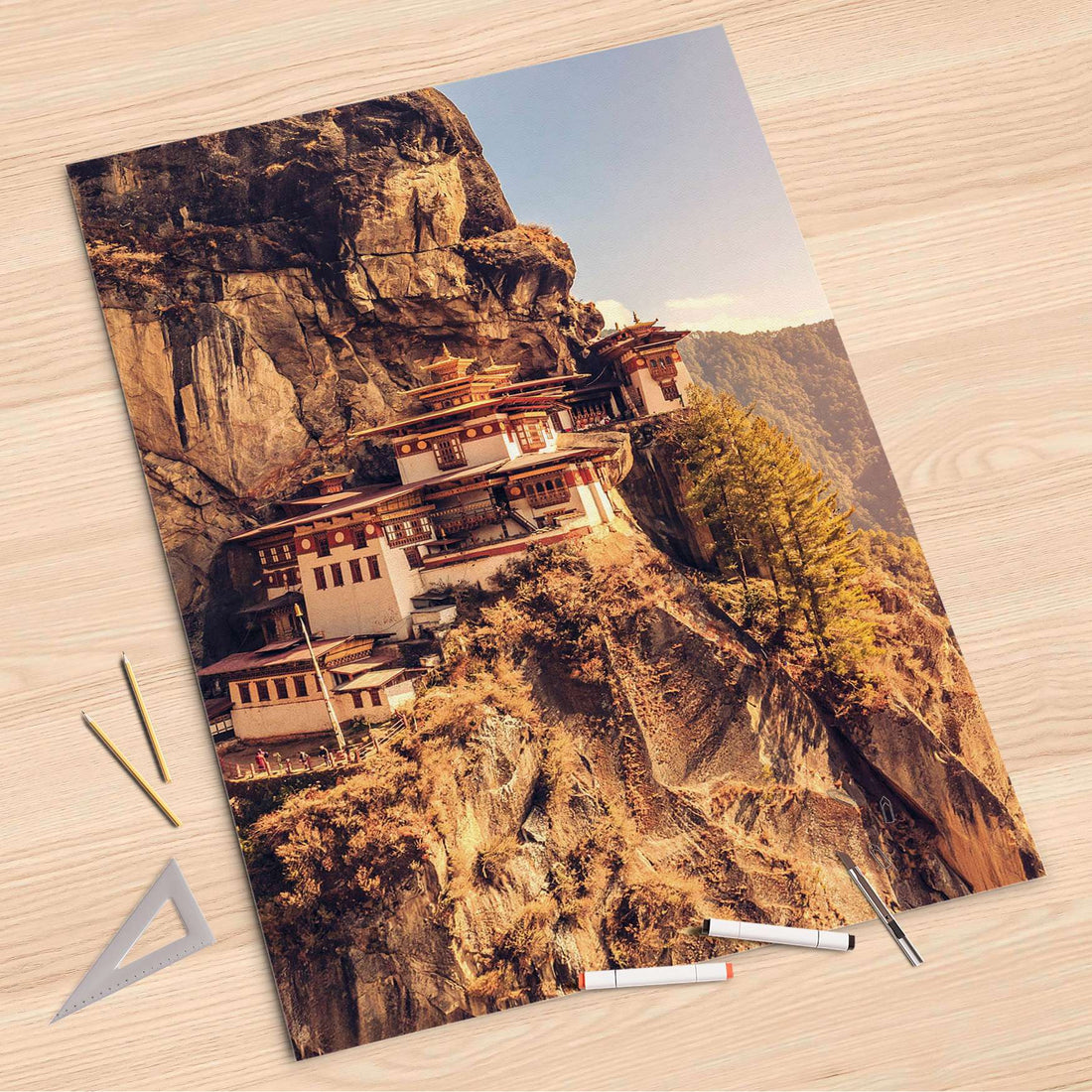Folienbogen Bhutans Paradise - 80x120 cm