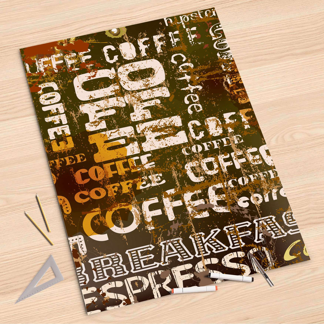 Folienbogen Coffee Typo - 80x120 cm