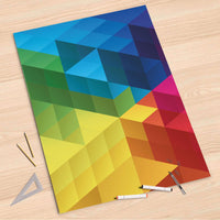 Folienbogen Colored Cubes - 80x120 cm