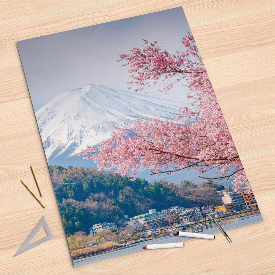 Folienbogen Mount Fuji - 80x120 cm
