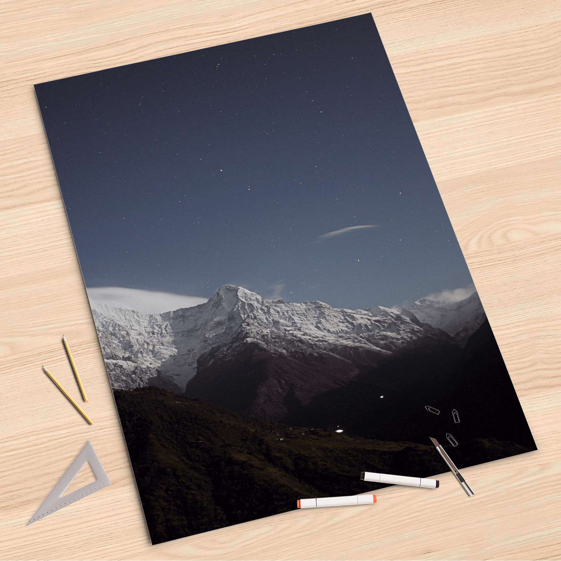 Folienbogen Mountain Sky - 80x120 cm