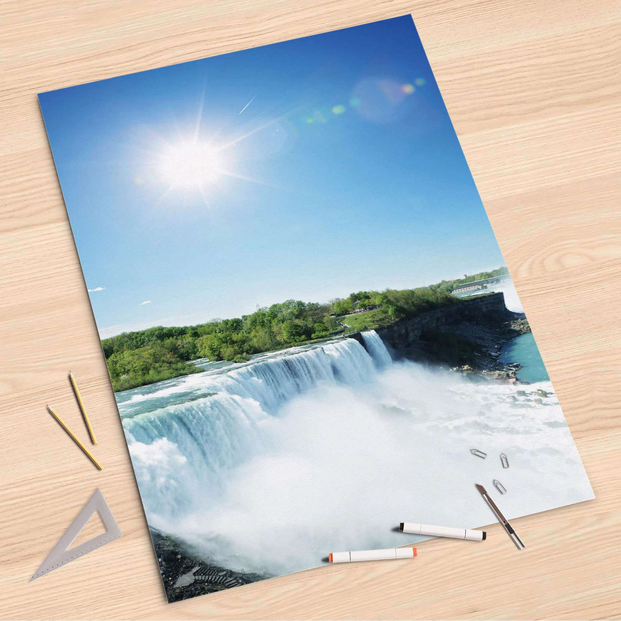 Folienbogen Niagara Falls - 80x120 cm