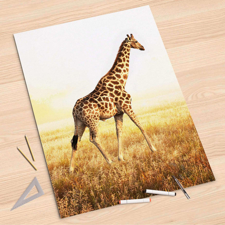 Folienbogen Savanna Giraffe - 80x120 cm