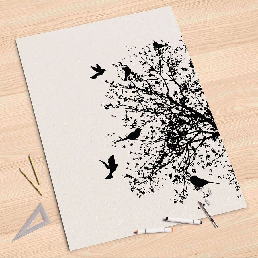 Folienbogen Tree and Birds 2 - 80x120 cm
