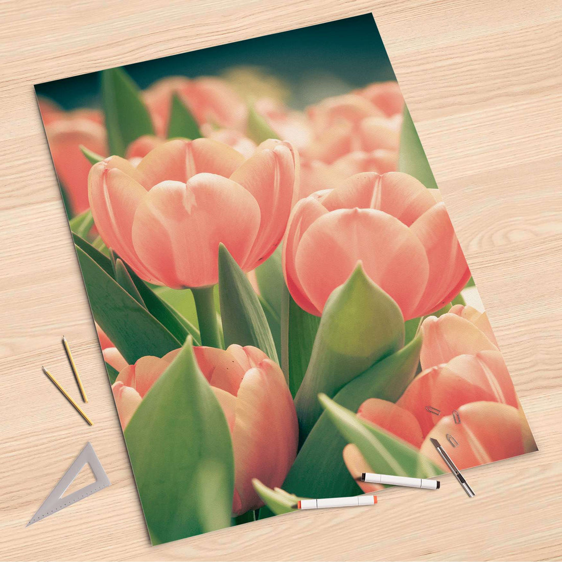 Folienbogen Tulips for You - 80x120 cm