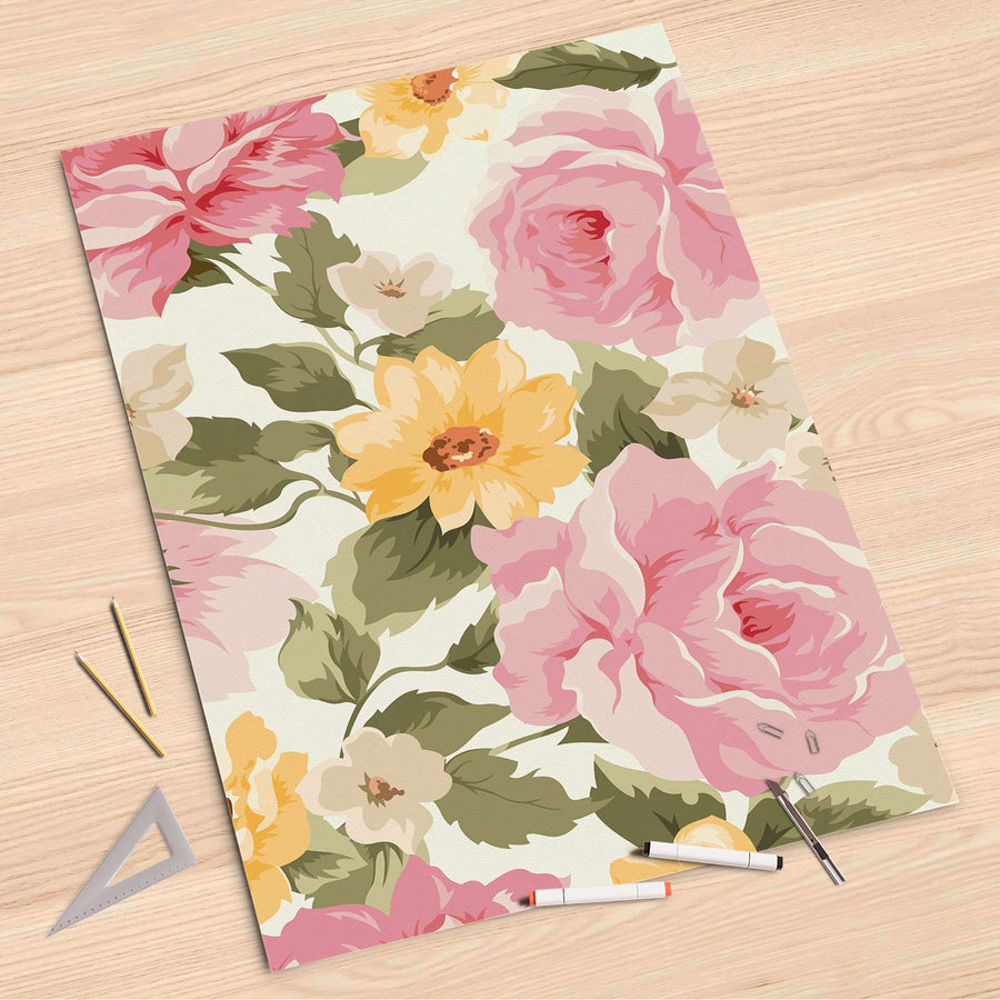 Folienbogen Vintage Flowers - 80x120 cm