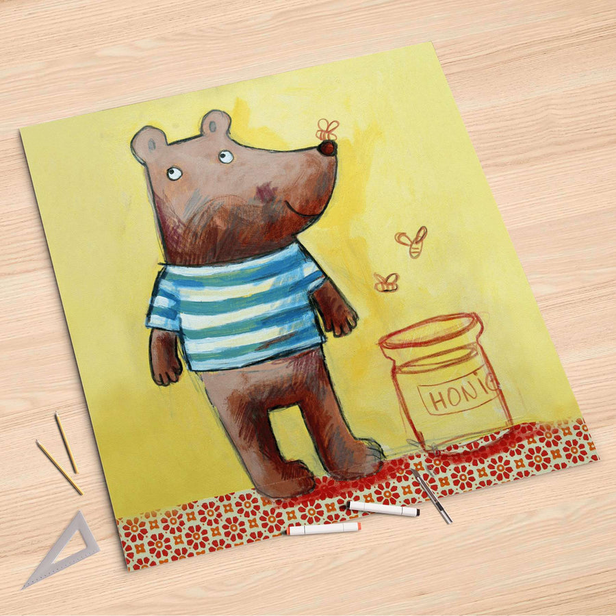 Folienbogen Bär - 90x90 cm