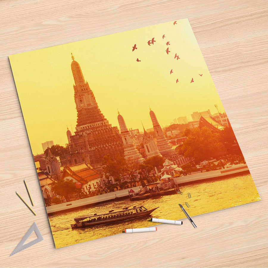 Folienbogen Bangkok Sunset - 90x90 cm