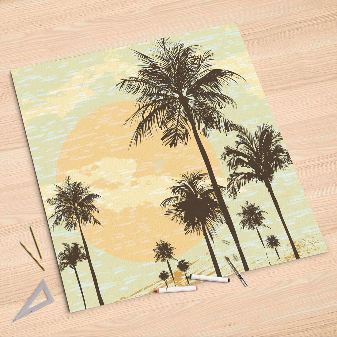 Folienbogen Beach Palms - 90x90 cm