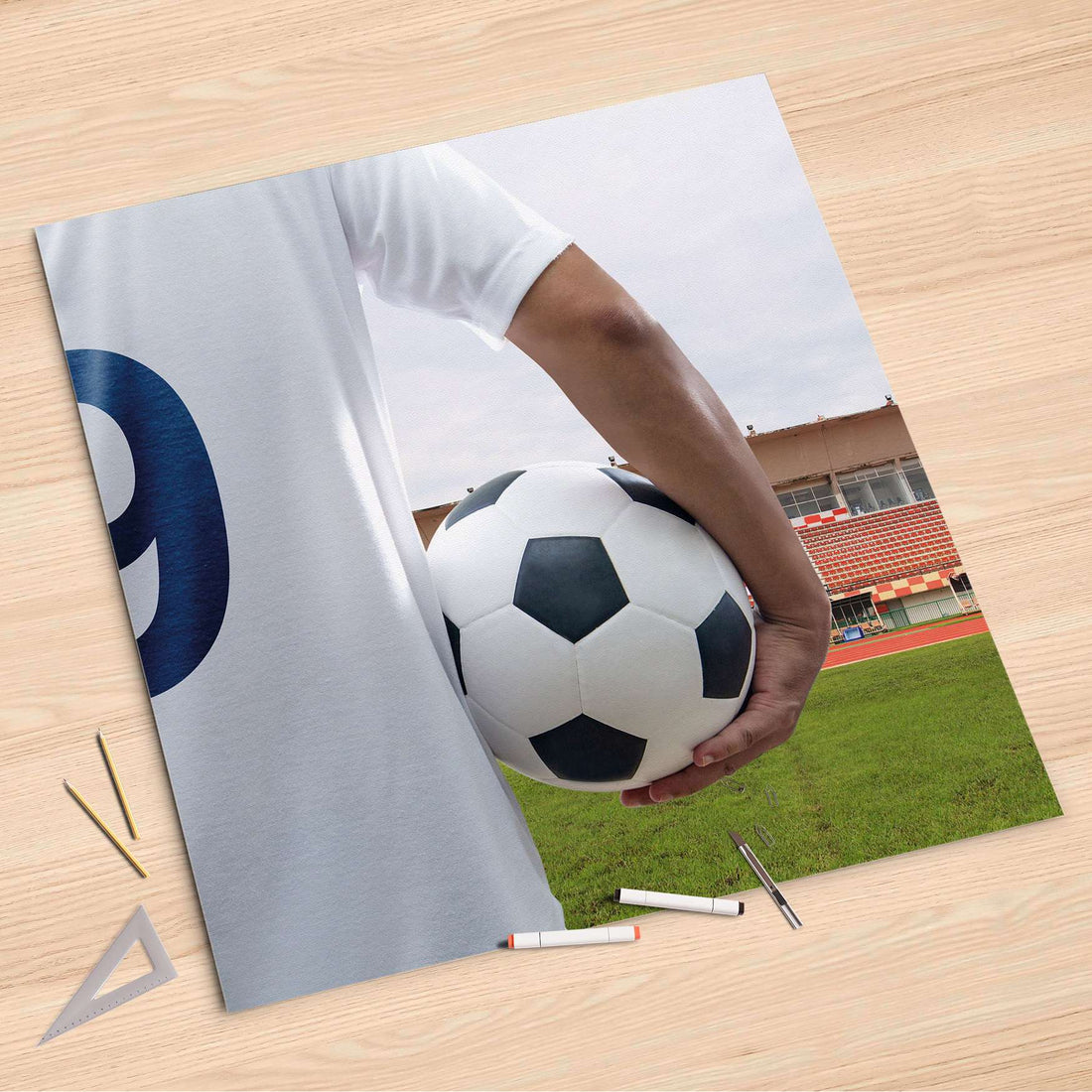Folienbogen Footballmania - 90x90 cm