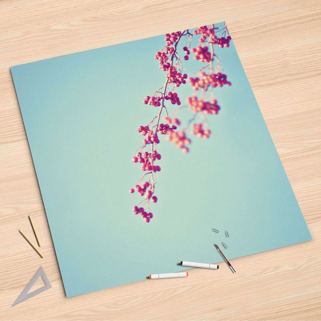 Folienbogen Ikebana für Anfänger - 90x90 cm