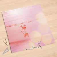 Folienbogen Mr. Flamingo - 90x90 cm