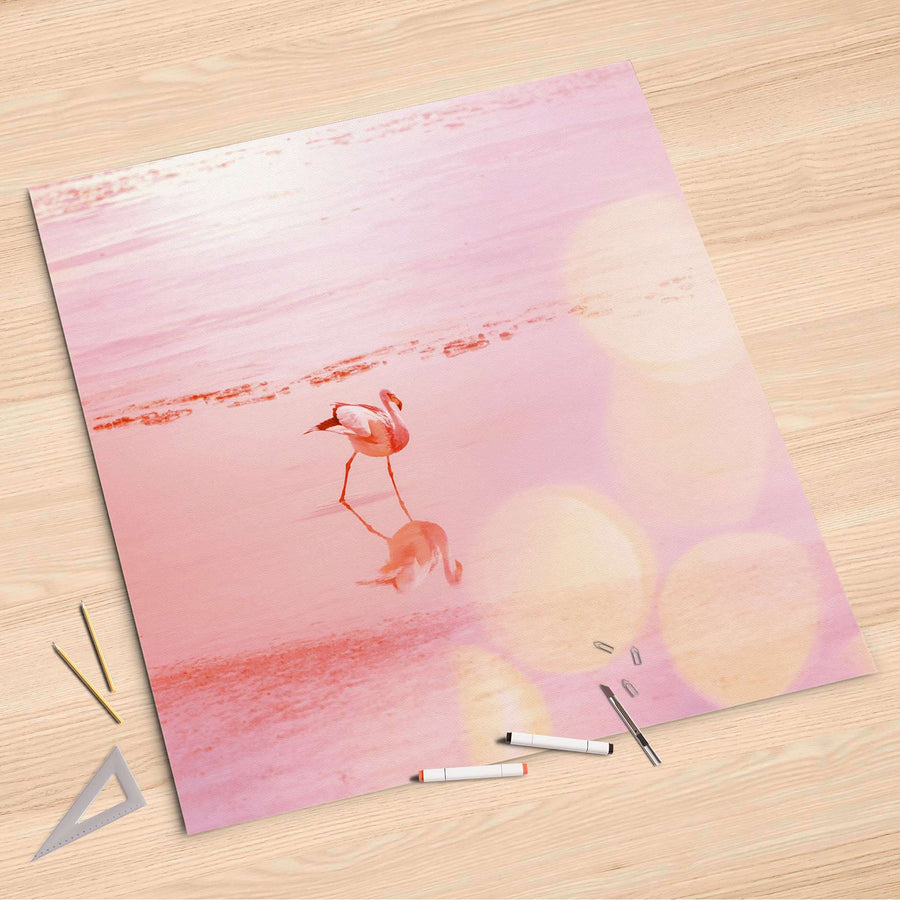 Folienbogen Mr. Flamingo - 90x90 cm