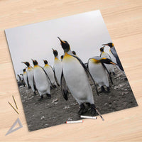 Folienbogen Penguin Family - 90x90 cm