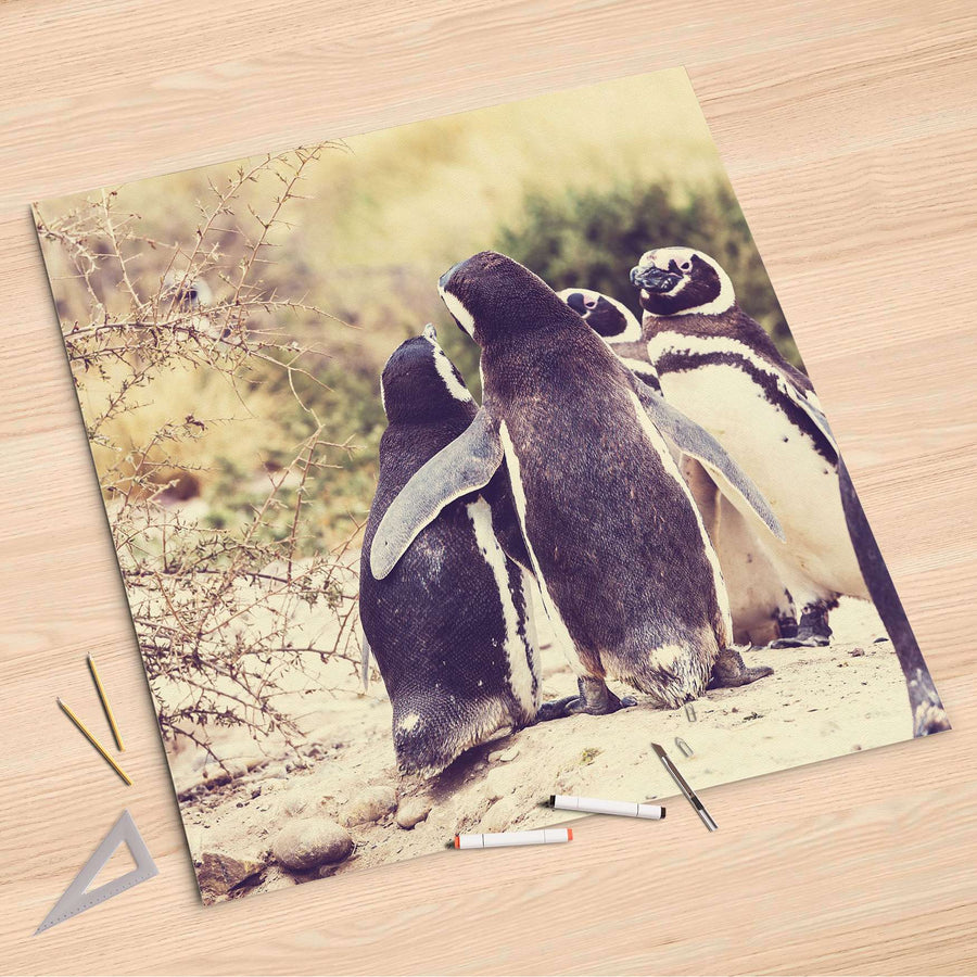 Folienbogen Pingu Friendship - 90x90 cm