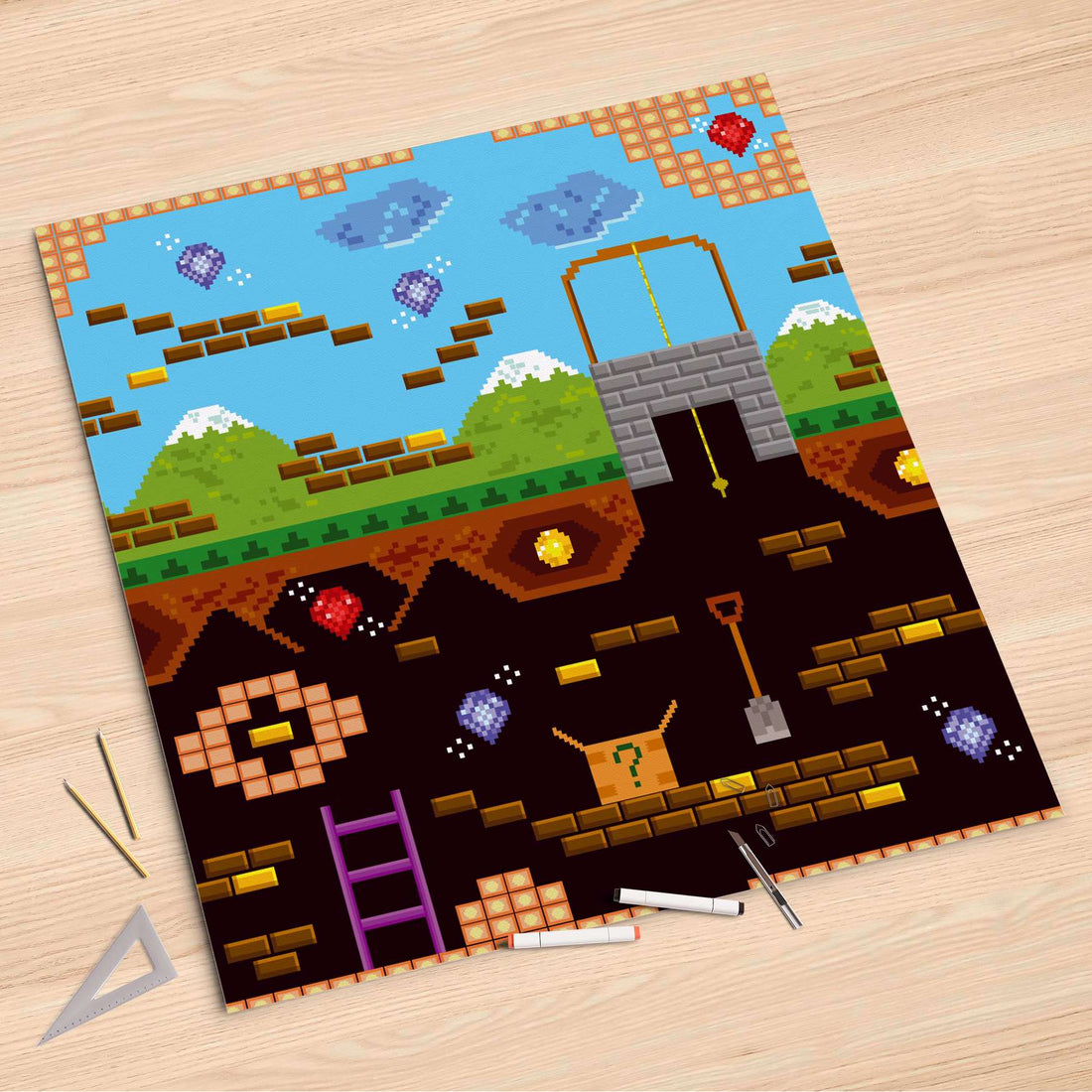 Folienbogen Pixelmania - 90x90 cm