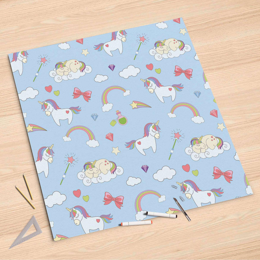 Folienbogen Rainbow Unicorn - 90x90 cm