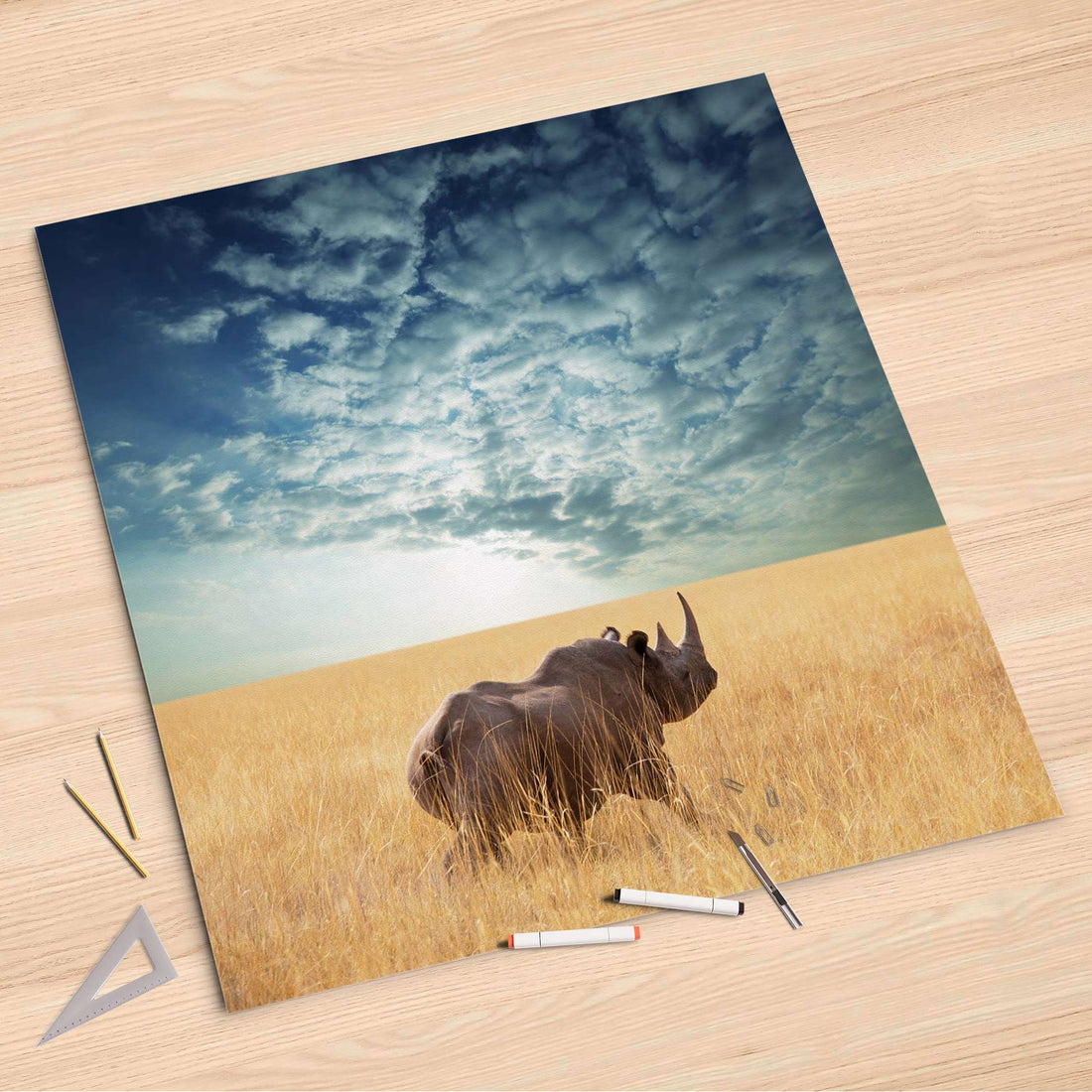 Folienbogen Rhino - 90x90 cm