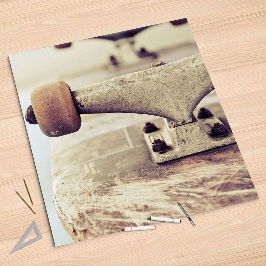 Folienbogen Skateboard - 90x90 cm