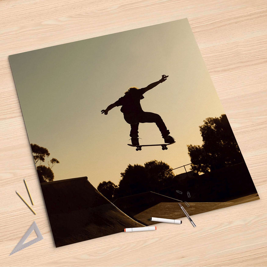Folienbogen Skater - 90x90 cm