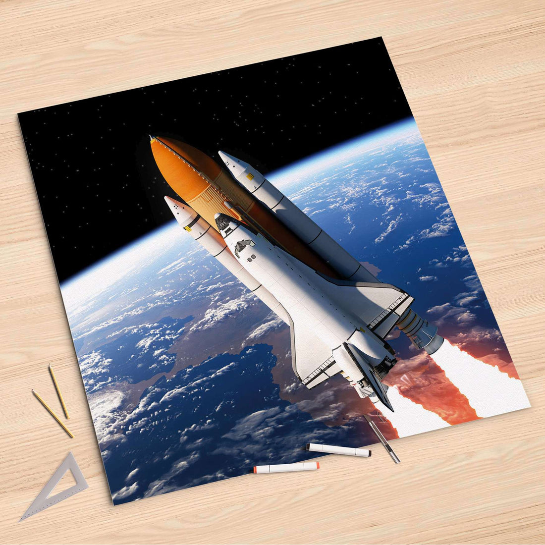 Folienbogen Space Traveller - 90x90 cm