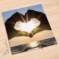 Folienbogen Sunny Heart - 90x90 cm
