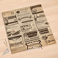 Folienbogen Vintage Newspaper - 90x90 cm