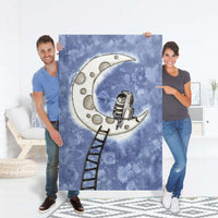 Selbstklebender Folienbogen Besuch - Größe: 100x150 cm