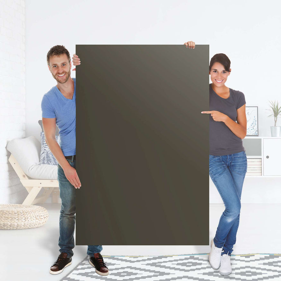 Selbstklebender Folienbogen Braungrau Dark - Größe: 100x150 cm