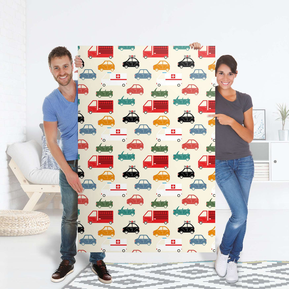 Selbstklebender Folienbogen Cars - Größe: 100x150 cm