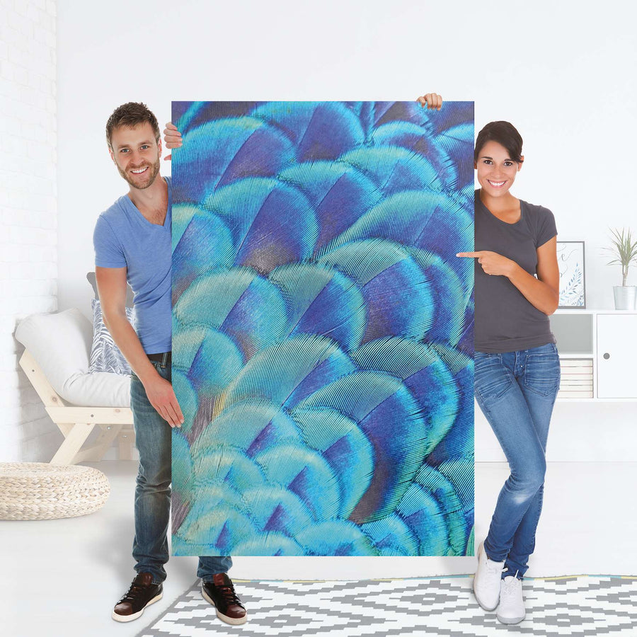 Selbstklebender Folienbogen Federvieh - Größe: 100x150 cm