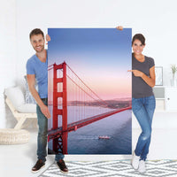 Selbstklebender Folienbogen Golden Gate - Größe: 100x150 cm