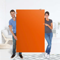 Selbstklebender Folienbogen Orange Dark - Größe: 100x150 cm