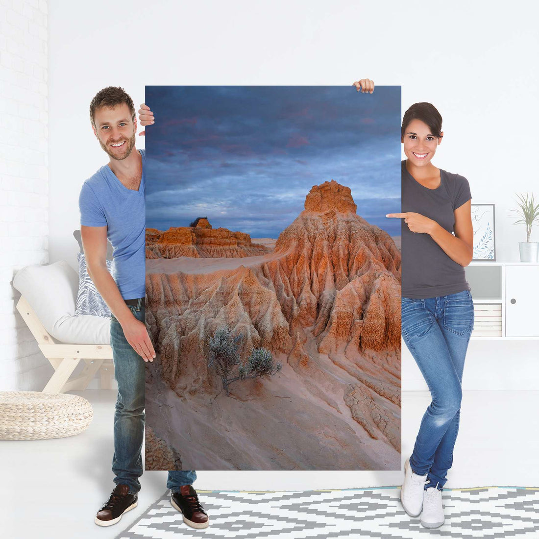 Selbstklebender Folienbogen Outback Australia - Größe: 100x150 cm