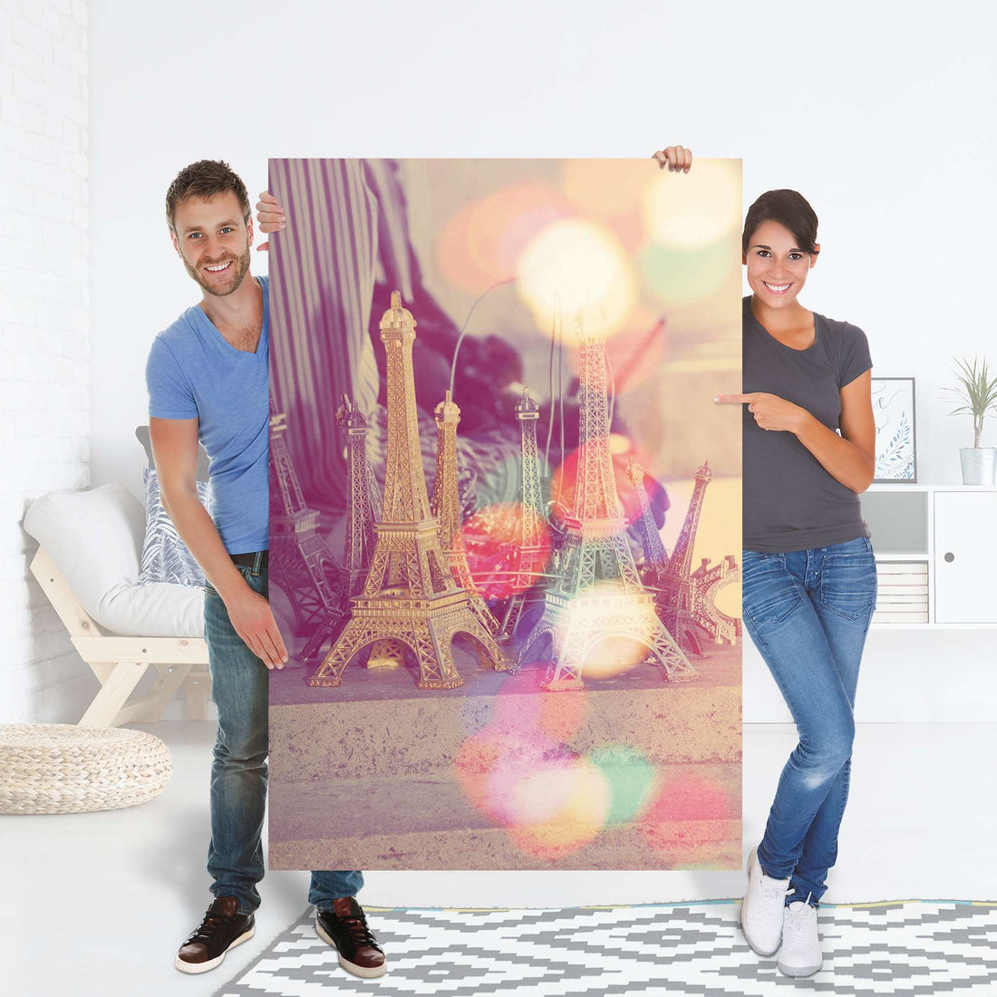 Selbstklebender Folienbogen Paris - Größe: 100x150 cm