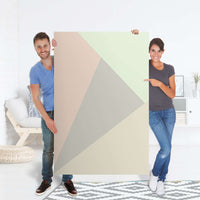 Selbstklebender Folienbogen Pastell Geometrik - Größe: 100x150 cm