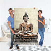 Selbstklebender Folienbogen Relaxing Buddha - Größe: 100x150 cm
