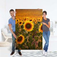 Selbstklebender Folienbogen Sunflowers - Größe: 100x150 cm