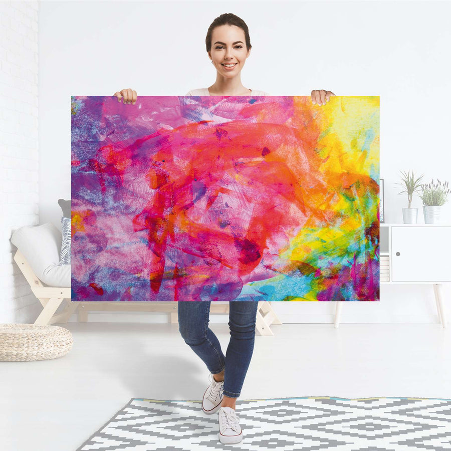 Selbstklebender Folienbogen Abstract Watercolor - Größe: 120x80 cm