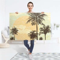 Selbstklebender Folienbogen Beach Palms - Größe: 120x80 cm