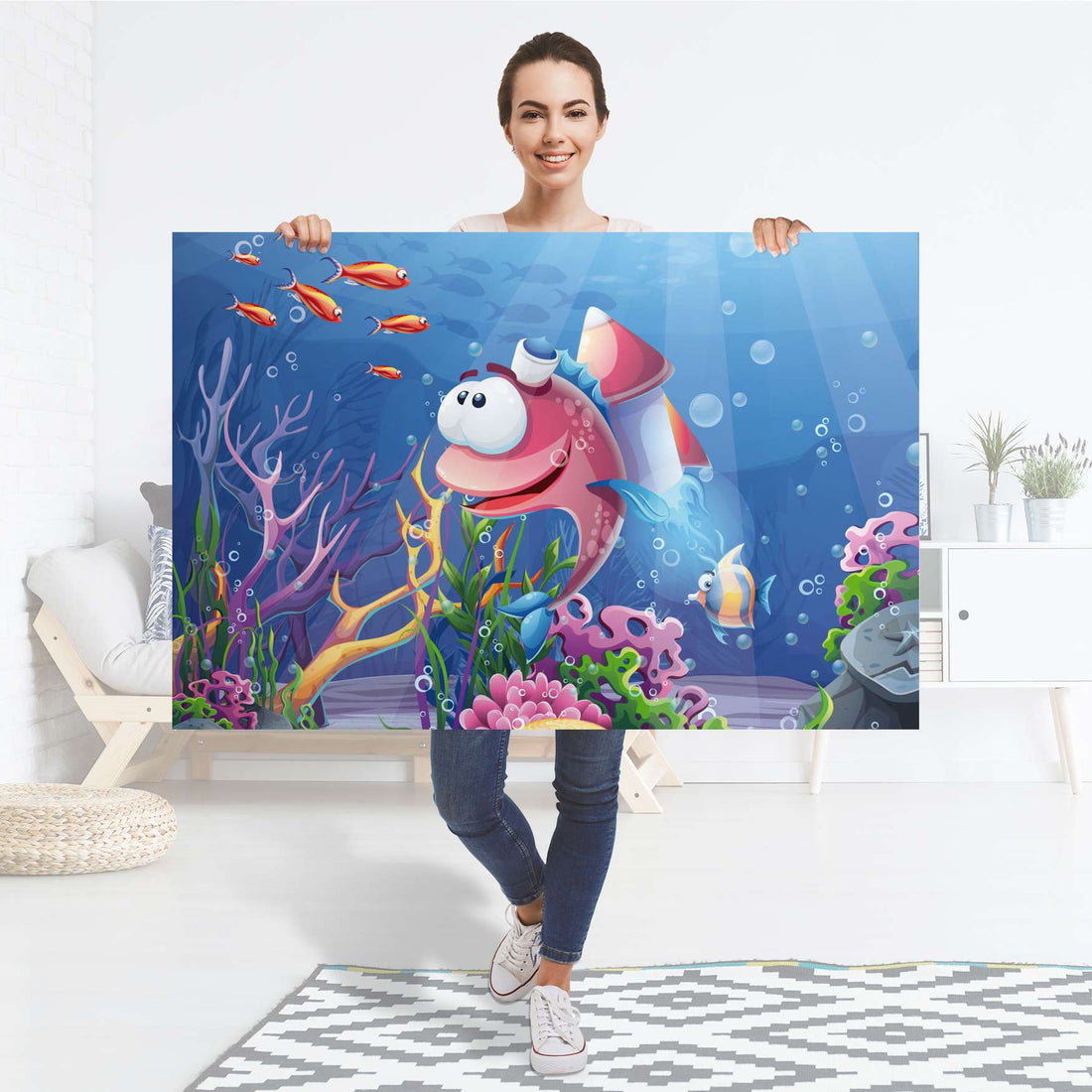 Selbstklebender Folienbogen Bubbles - Größe: 120x80 cm