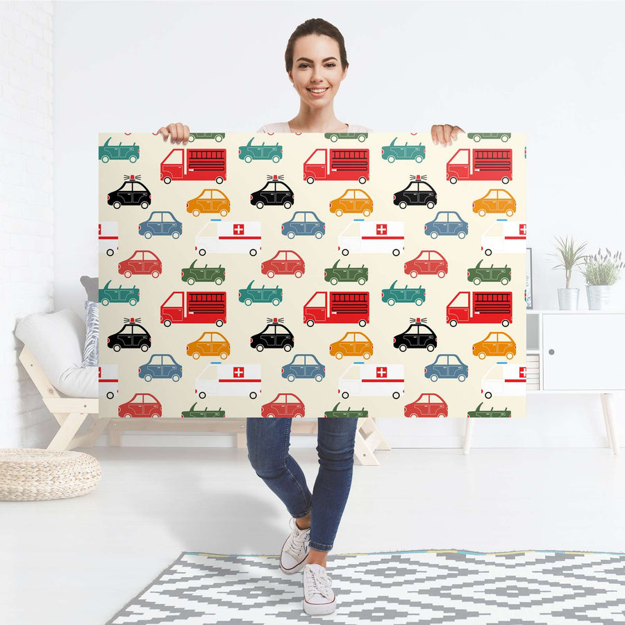 Selbstklebender Folienbogen Cars - Größe: 120x80 cm