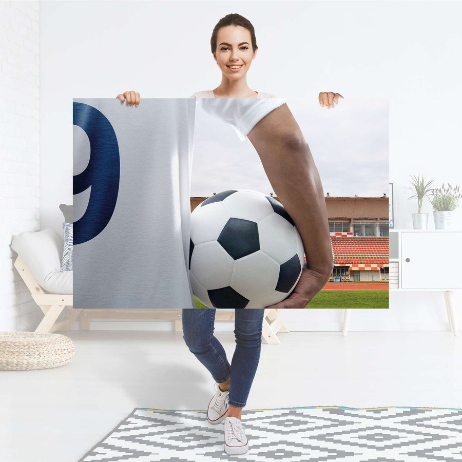 Selbstklebender Folienbogen Footballmania - Größe: 120x80 cm