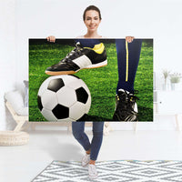 Selbstklebender Folienbogen Fussballstar - Größe: 120x80 cm