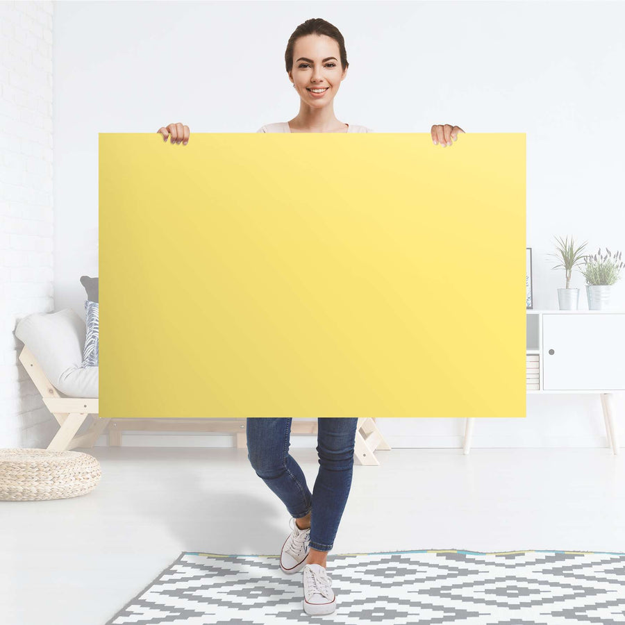 Selbstklebender Folienbogen Gelb Light - Größe: 120x80 cm